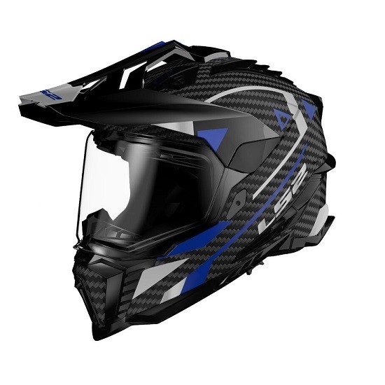 CASCO LS2 MX701 EXPLORER CARBON ADVENTURE AZUL