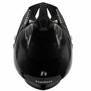 CASCO HEBO ZONE 5 NEGRO BRILLO