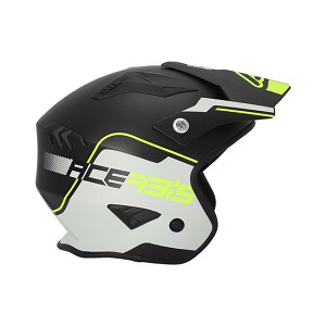 CASCO ACERBIS JET ARIA  NEGRO Y FLUOR