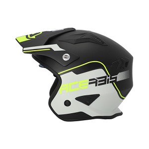 CASCO ACERBIS JET ARIA  NEGRO Y FLUOR