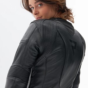 CHAQUETA REBELHORN DE CUERO REBEL LADY NEGRA 