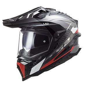 CASCO LS2 MX701 EXPLORER CARBON FRONTIER ROJO